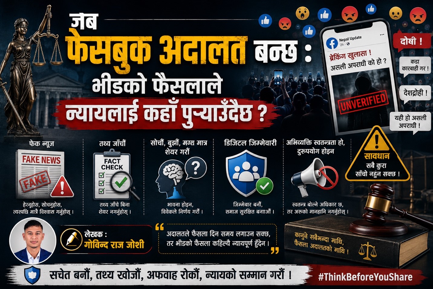 जब फेसबुक अदालत बन्छ: भीडको फैसलाले न्यायलाई कहाँ पुर्‍याउँदैछ?
